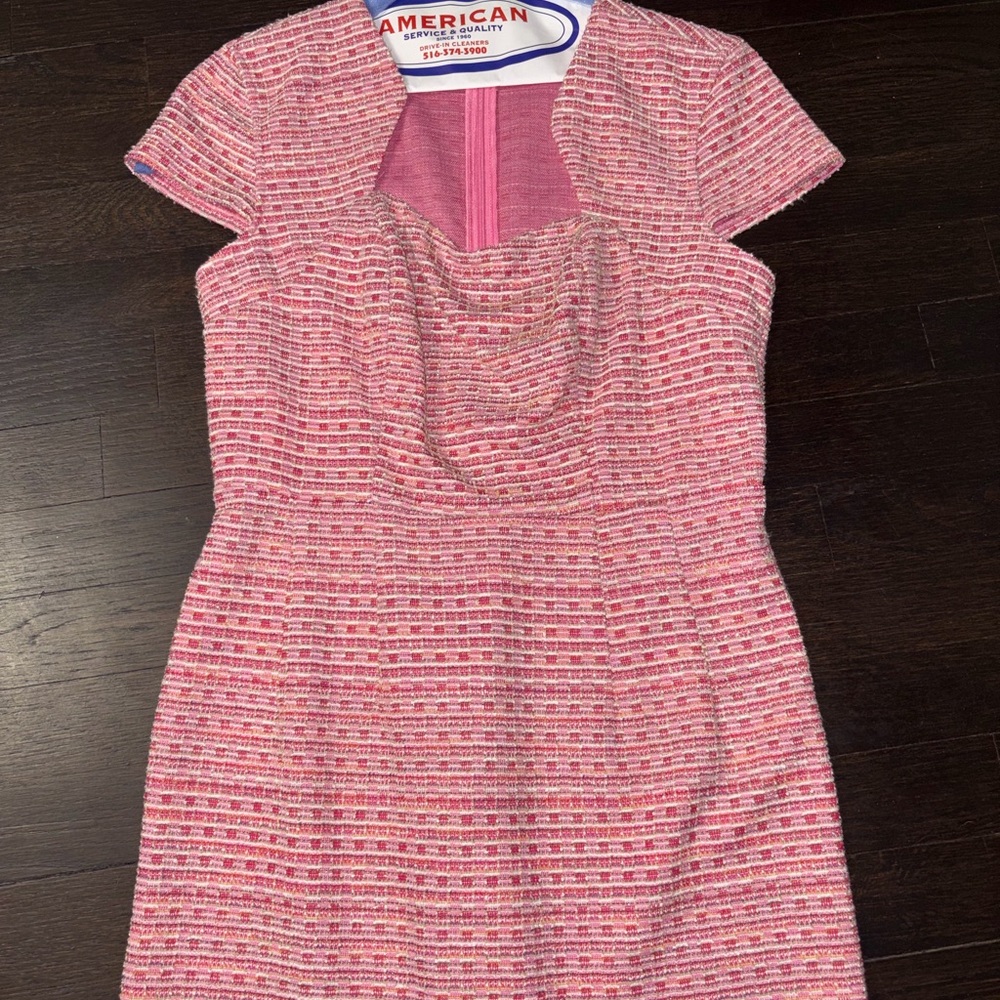 Pink Textured Women's Dress